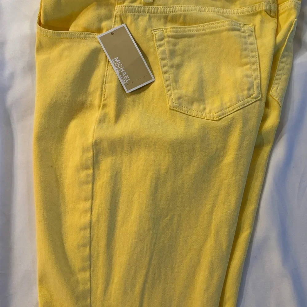 Michael Kors Yellow Skinny Jeans